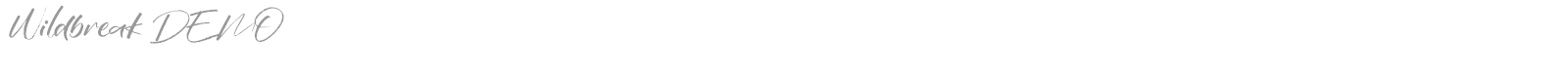 Wildbreak font preview